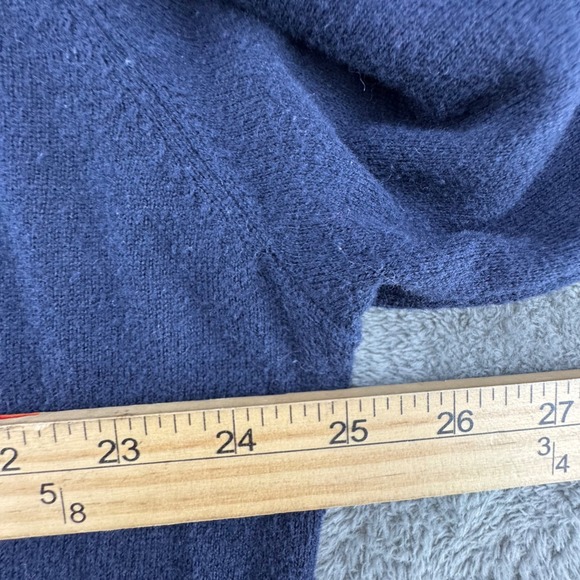 Peter Millar Mens Navy‎ Quarter Zip Pullover Sweater XL Merino Wool Cotton Blend - Picture 5 of 8
